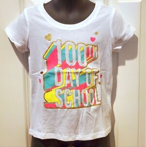 2/$10 - Little Girl's '100th Day of School' Graphic Tee